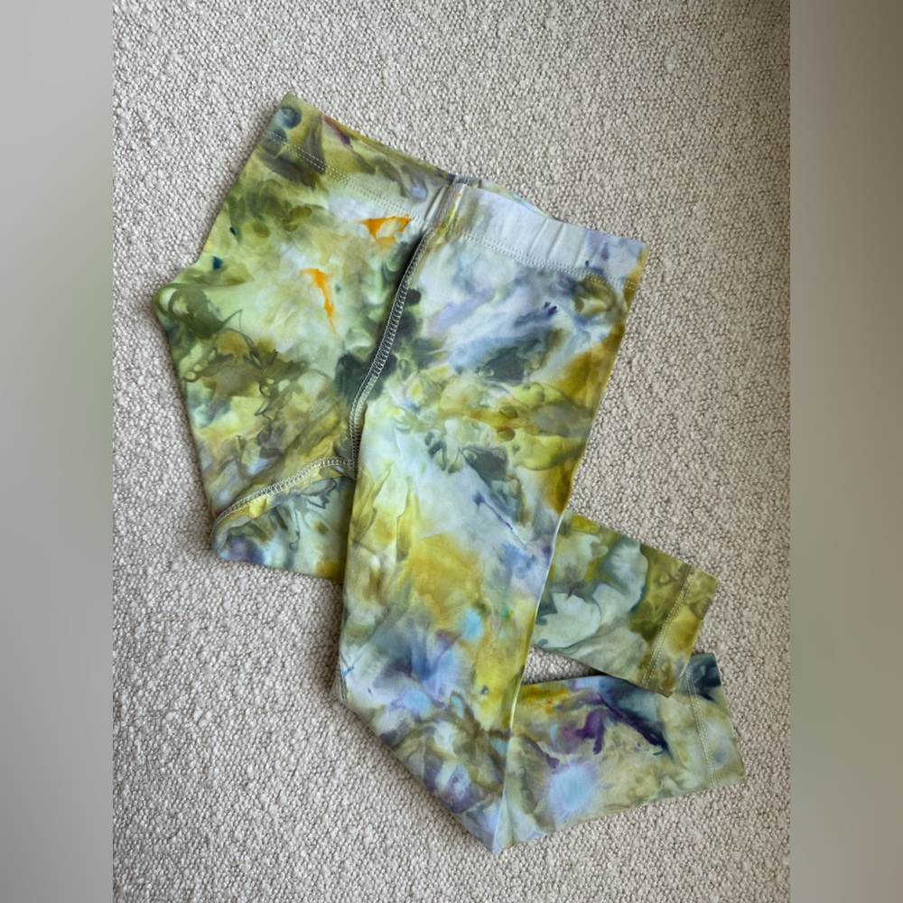 Primary Baby Toddler Leggings Stretch Green Blue size 3 Kids